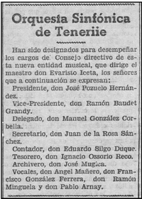 Creaci&oacute;n de la OST, 1934. La Prensa, Diario de la Ma&ntilde;ana, SC de Tnf. 14/6/1934, p.2